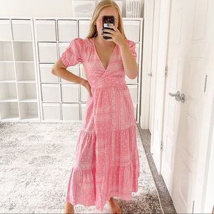 NWT Never Fully Dressed Pink Bandana Dress Wrap